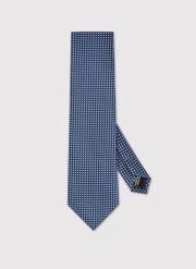 PAKO LORENTE - Krawat męski w niebieski wzór. Niebieskie krawaty i muchy Pako Lorente, bez wzorów, z poliesteru, biznesowe. Za 99.99 zł.