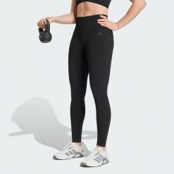 Legginsy Workout Essentials Knit Scrunch 7/8. Czarne legginsy damskie Adidas, bez wzorów. Za 239.00 zł.