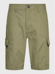 Volcom Szorty materiałowe March A0912302 Zielony Regular Fit. Zielone szorty męskie Volcom, bez wzorów, z bawełny. Za 219.99 zł.