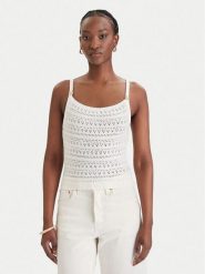 Guess Sweter W6GR11 Z0593 Biały Regular Fit. Białe swetry nierozpinane damskie Guess, xl, z aplikacjami, z syntetyku, bez kołnierzyka, bez ramiączek. Za 329.99 zł.