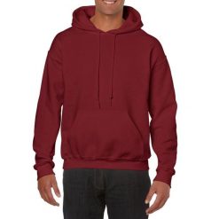 Bluza Z Kapturem Dla Dorosłych Unisex Heavy Blend. Czerwone bluzy sportowe męskie GILDAN, m, bez wzorów, z kapturem. Za 74.99 zł.