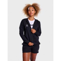 Bluza sportowa bawełniana z kapturem Hummel GO 2.0 Zip Hoodie Woman r. XSBluza s. Czarne bluzy damskie Hummel, s, bez wzorów, z bawełny, sportowe, bez ramiączek, z kapturem. Za 199.00 zł.