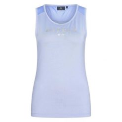 Damski tank top techniczny HV Polo Annabel. Fioletowe topy damskie HV POLO, bez wzorów, sportowe, bez kołnierzyka, bez ramiączek. Za 251.50 zł.