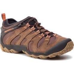 Trekkingi MERRELL - Cham 7 Stretch J84275 Dark Earth. Brązowe półbuty męskie Merrell, z materiału, bez zapięcia. W wyprzedaży za 349.00 zł.