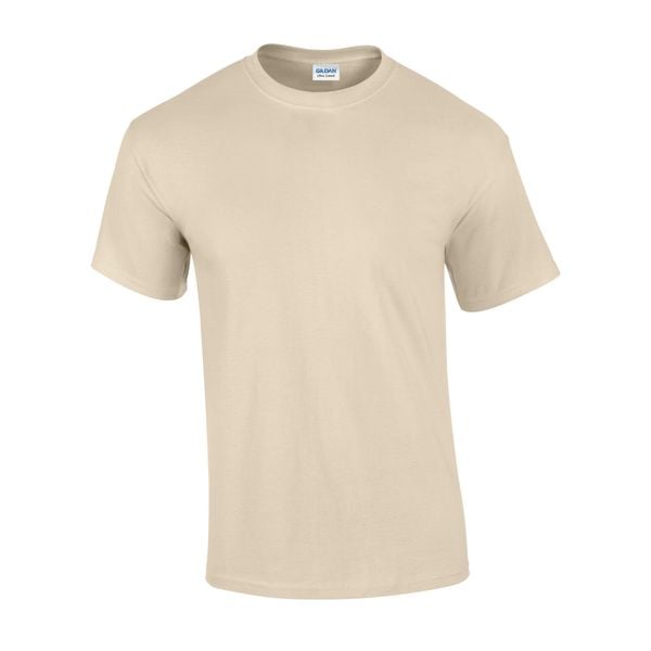 Ultra Bawełniana Koszulka Unisex Dla Dorosłych. Brązowe bluzki damskie GILDAN, xl, bez wzorów, z bawełny, sportowe, bez kołnierzyka, bez ramiączek. Za 34.99 zł.