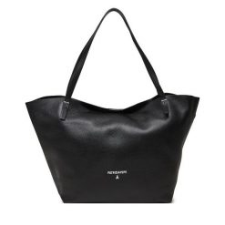Torebka Patrizia Pepe. Czarne shopperki damskie Patrizia Pepe, bez wzorów, bez dodatków. Za 769.99 zł.