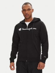 Champion Bluza 220728 Czarny Slim Fit. Czarne bluzy męskie Champion, m, bez wzorów, z syntetyku, bez ramiączek, bez kaptura. Za 269.99 zł.