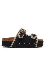 DeeZee Klapki LB-P1684 Czarny. Czarne klapki damskie DeeZee, bez wzorów, z materiału, bez obcasa, bez zapięcia. Za 119.99 zł.