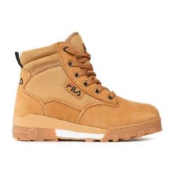 Buty Fila Grunge Ii Mid Wmn FFW0217-23015 żółte. Żółte obuwie trekkingowe damskie z gumy, bez zapięcia. Za 607.12 zł.
