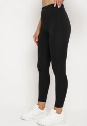 Czarne Legginsy z Wysokim Stanem Parefia. Czarne legginsy damskie Born2be, bez wzorów, z jeansu. Za 9.99 zł.
