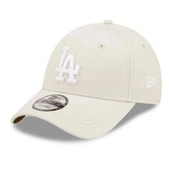 Czapka baseballowa Dodgers. Białe czapki damskie New Era, bez wzorów, casualowe. Za 227.50 zł.