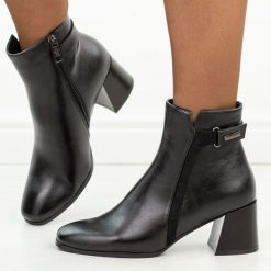 Czarne botki damskie na obcasie Vinceza 58660. Czarne botki damskie VINCEZA, na jesień, bez wzorów, z jeansu, eleganckie, z okrągłym noskiem, bez obcasa, na obcasie, bez zapięcia. Za 219.00 zł.