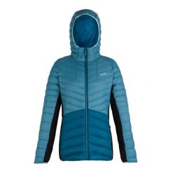 Kurtka Damska Leedre Padded Jacket. Czarne kurtki sportowe damskie Regatta, m, bez wzorów, z elastanu, bez ramiączek, z kapturem, trekkingowe. Za 168.99 zł.