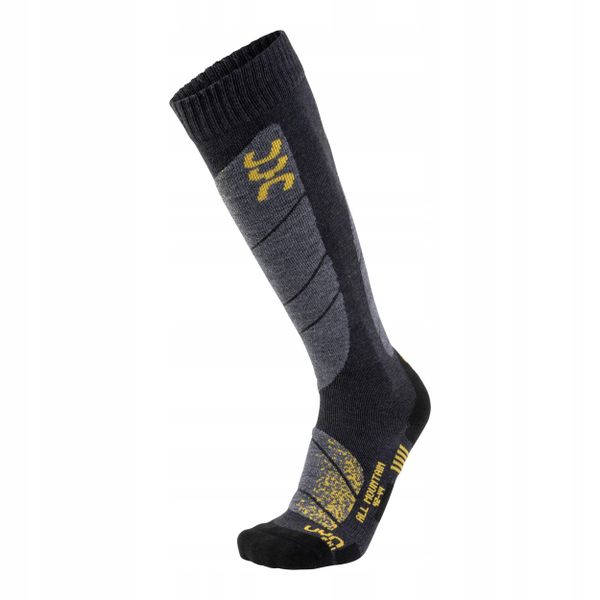 Skarpety narciarskie męskie UYN All Mountain Ski Socks. Czarne skarpety męskie UYN, bez wzorów. Za 62.99 zł.