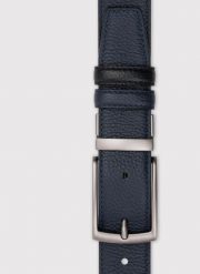 PAKO LORENTE – Dwustronny skórzany pasek męski. Czarne paski męskie Pako Lorente, ze skóry. Za 199.99 zł.