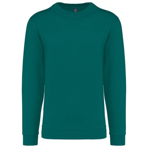 Bluza z okrągłym dekoltem Kariban. Niebieskie bluzy damskie KARIBAN, l, bez wzorów, z bawełny, bez ramiączek, bez kaptura. Za 127.00 zł.