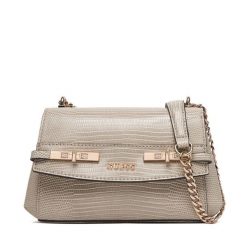 Torebka Guess. Brązowe torebki wizytowe damskie Guess, z aplikacjami, bez dodatków. Za 589.99 zł.