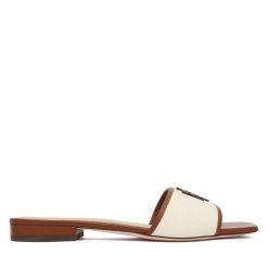 Klapki LAUREN RALPH LAUREN. Klapki damskie Lauren Ralph Lauren, bez wzorów, bez obcasa, bez zapięcia. Za 579.99 zł.