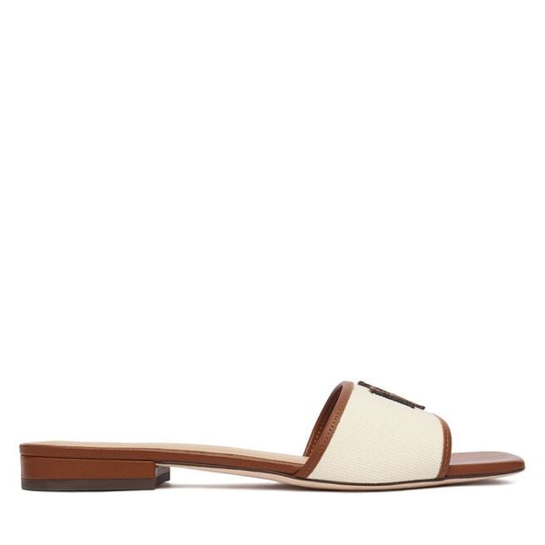 Klapki LAUREN RALPH LAUREN. Klapki damskie Lauren Ralph Lauren, bez wzorów, bez obcasa, bez zapięcia. Za 579.99 zł.