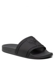 KARL LAGERFELD Klapki KL80919 Czarny. Czarne klapki damskie KARL LAGERFELD, bez wzorów, z tworzywa sztucznego, bez obcasa, bez zapięcia. Za 239.99 zł.