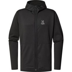 Kurtka turystyczna Haglöfs Mulet. Czarne kurtki męskie Haglöfs, bez wzorów, sportowe, bez kaptura. W wyprzedaży za 549.50 zł.