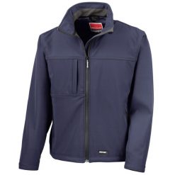 Męska Klasyczna Kurtka Soft Shell. Czarne kurtki męskie RESULT, l, bez wzorów, klasyczne, bez kaptura. Za 199.99 zł.