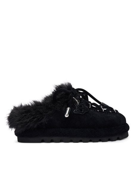 Naked Wolfe Śniegowce HARLOW Czarny. Czarne śniegowce damskie Naked Wolfe, ze skóry, bez zapięcia. Za 899.99 zł.