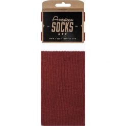 Skarpetki American Socks Crimson Mid High. Czerwone skarpety męskie AMERICAN SOCKS, bez wzorów. Za 80.37 zł.