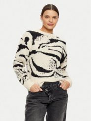 Morgan Sweter 242-MZOU Beżowy Regular Fit. Brązowe swetry nierozpinane damskie Morgan, xs, bez wzorów, z syntetyku, bez kołnierzyka, bez ramiączek. Za 209.99 zł.