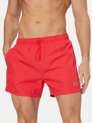 EA7 Emporio Armani Szorty kąpielowe 7M001677 AF13019 M4093 Czerwony Regular Fit. Czerwone kąpielówki męskie EA7 Emporio Armani, bez wzorów, z syntetyku. Za 279.99 zł.