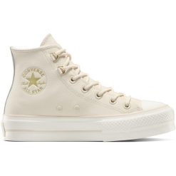 Buty sportowe Converse Chuck Taylor As Lift. Czerwone buty sportowe męskie Converse, bez wzorów, ze skóry, bez zapięcia, na fitness i siłownię. Za 690.00 zł.