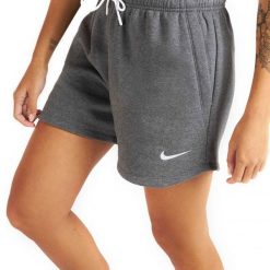 Damskie Spodenki Dresowe Park 20. Szare szorty damskie Nike, bez wzorów, z dresówki. Za 136.99 zł.