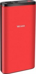 Powerbank Wesdar S5 20000mAh Czarno-czerwony. Czarne powerbanki Wesdar. Za 156.45 zł.