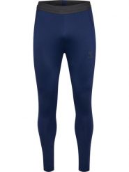 Legginsy Hummel Pro. Niebieskie legginsy damskie Hummel, bez wzorów, z materiału. Za 302.50 zł.