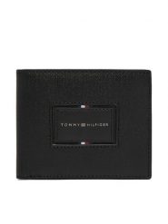 Tommy Hilfiger Portfel Th Foundation Cc And Coin AM0AM14506 Czarny. Czarne portfele męskie Tommy Hilfiger, bez wzorów, ze skóry. Za 349.99 zł.