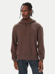 HUGO Bluza Dapo 50486478 Brązowy ciemny Relaxed Fit. Brązowe bluzy męskie Hugo, m, bez wzorów, z bawełny, bez ramiączek, bez kaptura. Za 499.99 zł.