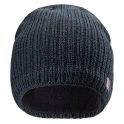 Zimowa Czapka Unisex Dla Dorosłych Skien. Niebieskie czapki damskie Hi-tec, na zimę, z aplikacjami, z materiału. Za 54.99 zł.