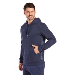 Hoodie Erima Essential Team. Niebieskie bluzy sportowe męskie Erima, m, bez wzorów, z kapturem. Za 228.50 zł.
