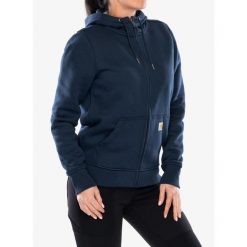 Bluza damska Carhartt Clarksburg Zip Sweatshirt. Niebieskie bluzy damskie Carhartt, xs, bez wzorów, casualowe, bez ramiączek, bez kaptura. Za 277.99 zł.