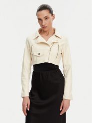 Rinascimento Kurtka z imitacji skóry CFC0119617003 Beżowy Regular Fit. Brązowe kurtki damskie Rinascimento, l, bez wzorów, ze skóry, bez kaptura. Za 289.99 zł.