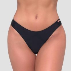 Dół od bikini damski pływanie szybkoschnący czarny. Czarne stroje kąpielowe damskie GYMBEAM, s, bez wzorów, z elastanu. Za 75.90 zł.
