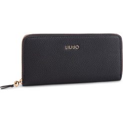 Duży Portfel Damski LIU JO - Xl Zip Around N19177 E0086 Nero 22222. Czarne portfele damskie Liu Jo, ze skóry ekologicznej. W wyprzedaży za 249.00 zł.