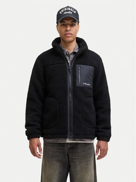 Jack & Jones Polar Soho 12278784 Czarny Regular Fit. Czarne bluzy sportowe męskie Jack & Jones, m, bez wzorów, z polaru, bez kaptura. Za 299.99 zł.