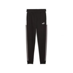 Młodzieżowe spodnie dresowe Essentials Block PUMA Black. Czarna spodnie dresowe damskie Puma, m, bez wzorów, z dresówki, na jogę i pilates. W wyprzedaży za 99.00 zł.
