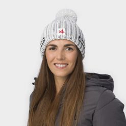 Czapka Eisbar Ronda Pompon MÜ SA. Czarne czapki damskie Eisbar, na zimę, bez wzorów, z polaru, eleganckie. Za 215.54 zł.