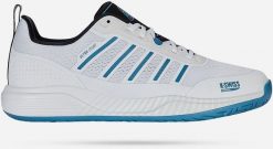 Padel shoes for men K-SWISS ULTRA COURT PADEL white/black EU45. Białe buty sportowe męskie K-SWISS, bez wzorów, bez zapięcia. Za 526.67 zł.