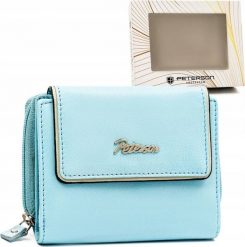 Peterson Mały, skórzany portfel damski na zatrzask i suwak - Peterson NoSize. Portfele damskie Peterson. Za 180.18 zł.