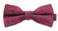Czerwona Mucha w Ornamenty, Męska. Czerwone krawaty i muchy Vernon, bez wzorów, eleganckie. Za 29.00 zł.