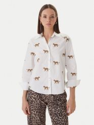 LOLA CASADEMUNT Koszula LS2615059 Biały Regular Fit. Białe koszule damskie LOLA CASADEMUNT, s, bez wzorów, z bawełny, bez kołnierzyka, bez ramiączek. Za 351.99 zł.