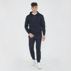 Kompletny dres SABURO męski. Niebieskie komplety dresowe męskie Legea, m, bez wzorów, z dresówki. Za 164.00 zł.